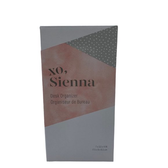 Desk Organizer with Drawers Pink and White NEW XO Sienna For Office Beauty Room - Picture 13 of 13